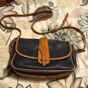 Dooney & Bourke vintage All Weather Leather small Equestrian - black - Pre-loved